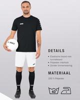 JAKO Manchester 2.0 Voetbalbroekje Kids Wit Zwart - thumbnail