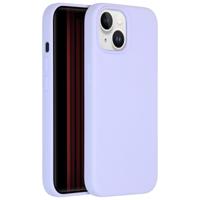 Accezz Liquid Silicone Backcover iPhone 15 Telefoonhoesje Paars - thumbnail