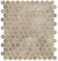 Nobu Slate round mosaico 2,2cm rond op net van 29x32,5 - thumbnail
