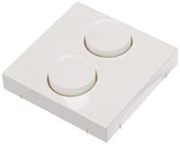 Ehmann 4295x0700 Draaidimmer Geschikt voor lampen: LED-lamp, Gloeilamp, Halogeenlamp Wit (RAL 9016) - thumbnail