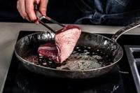 Forged Koekenpan Carbonstaal - Geschikt voor BBQ - ø 24 cm - thumbnail