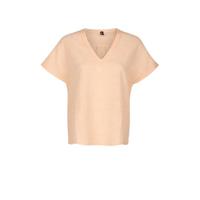 Eksept by Shoeby geweven top May met textuur lichtoranje - thumbnail