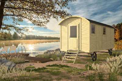 Tuindeco Angelo Circuswagen 237x600 cm- - Onbehandeld vurenhout- Tuindeco