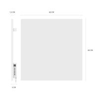 HOMBLI Smart Infrared Panel Heater - 350W Paneelverwarmer Grijs - thumbnail