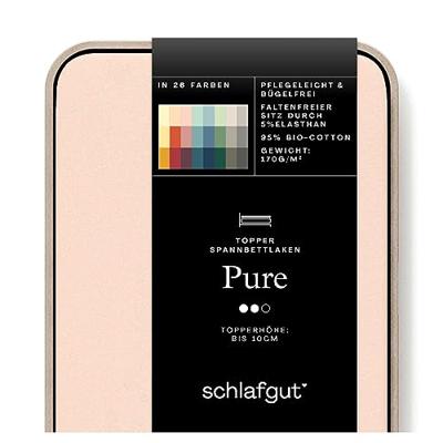 Schlafgut Schlafgut Pure Jersey Topper Hoeslaken M - 120x200 - 130x220 230 Red Light - thumbnail