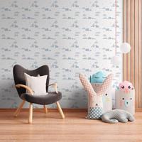 AS Creation Little Love blauw behang | 381281 - thumbnail