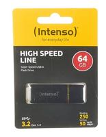 Intenso High Speed Line USB-stick 64 GB Zwart, Geel 3537490 USB-A 3.2 Gen 2 - thumbnail