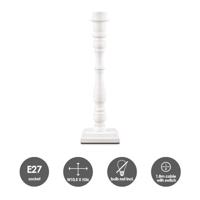 Home sweet home tafellamp Woodi square ↕ 38 cm - wit whitewash - thumbnail