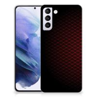 Samsung Galaxy S21 Plus | TPU bumper | Geruit Rood - thumbnail