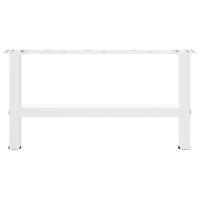 Salontafelpoten 2 st 60x(30-31) cm staal wit - thumbnail