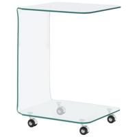 Salontafel 45x40x63 cm gehard glas - thumbnail