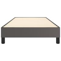 Boxspringframe kunstleer grijs 90x190 cm - thumbnail