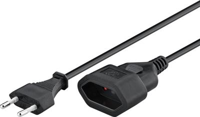 Wentronic 50508 Verlengstuk 3m stekker > Euro-koppeling 2 stuks