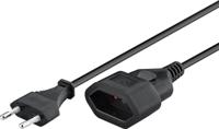 Wentronic 50508 Verlengstuk 3m stekker > Euro-koppeling 2 stuks - thumbnail