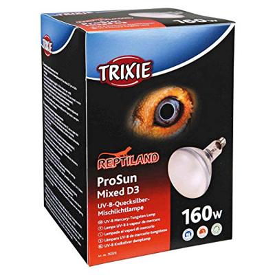 TRIXIE REPTILAND PROSUN MIXED D3 UV-B LAMP ZELFSTARTEND 160 WATT 11,5X11,5X28,5 CM