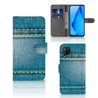 Huawei P40 Lite | Wallet Case | met Pasjes | Jeans - thumbnail