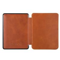 Lunso - Lederen sleepcover hoes - Kobo Glo / Glo HD / Touch 2.0 (6 inch) - Cognac - thumbnail