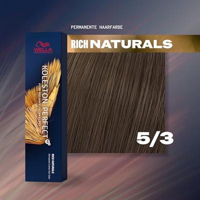 Wella Professionals Koleston Perfect Me+ Permanent Creme Colour 5/3 Light Brown Gold 60ml