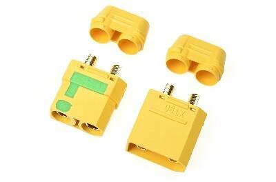 XT90S goudstekker met cap, anti spark, man + vrouw (1 paar)