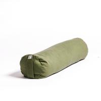 ECO Groene bolster rond – yogabolster Yoganic 63x20x16 cm - thumbnail