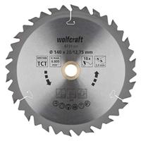 Wolfcraft HM-Cirkelzaagblad | 18 td | Ø140 x 12,75 x 2,4mm | 1 stuk - 6731000 - thumbnail
