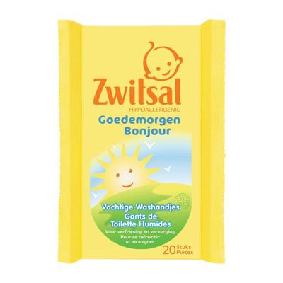 Goedemorgen vochtige washandjes