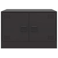 Salontafel 67x50x44 cm staal zwart - thumbnail