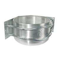 Producten/voerbak aluminium rond hoekmodel - thumbnail