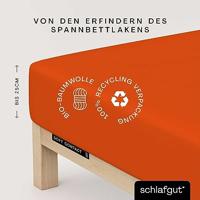 Schlafgut Schlafgut Soft Contact Jersey Flanel Hoeslaken S - 90x190 - 100x200 269 Red Mid - thumbnail