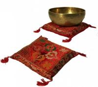 Klankschaalkussen Deluxe Dubbele Dorje Rood - thumbnail