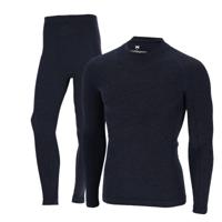 Xtreme Thermoset Heren Merino Wol - Thermoshirt + Thermolegging - Navy Melange-XXL - thumbnail