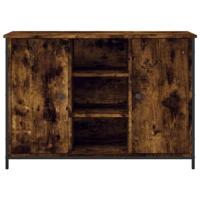 Dressoir 100x35x70 cm bewerkt hout gerookt eikenkleurig - thumbnail