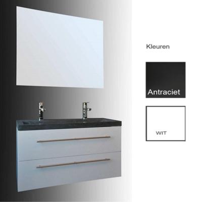 Boss & Wessing Douchewand Black Edition Geframed Zwart - Douchewand Black Edition 90x200 cm Geframed Zwart