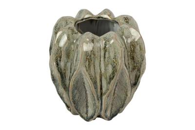 Countryfield vaas leaf groen ø14x15cm