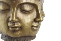 Grondlegger DKD Home Decor Gouden Hout Magnesium Cirkelvormig Boeddha Orientaals 34 x 34 x 30 cm 30 x 34 x 30 cm - thumbnail