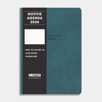 A5 Agenda Flex Notitie Blauw 2026