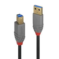 LINDY USB-kabel USB 3.2 Gen1 (USB 3.0 / USB 3.1 Gen1) USB-A stekker, USB-B stekker 5.00 m Zwart 36744 - thumbnail