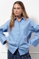 Erin stripe blouse - lavender blue - 13289 - thumbnail