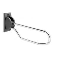 Toiletbeugel Handicare Linido Opklapbaar Aangepast Sanitair 70 cm RVS Gepolijst Antraciet - thumbnail