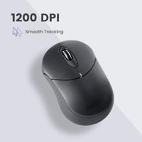 Perixx PERIMICE-802 Iron Muis Bluetooth Grijs 1000 dpi - thumbnail