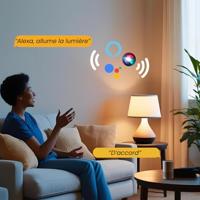 Dubbel stopcontact - KONYKS - Priska Duo FR - Wi-Fi + Bluetooth - thumbnail