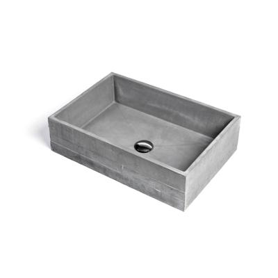 Opzet Wastafel Urbi et Orbi In Vivo Beton 60x39x16 cm Medium Grijs