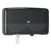 Toiletpapierdispenser Tork T2 Elevation jumbo klein duo zwart 555508 | 84 stuks - thumbnail
