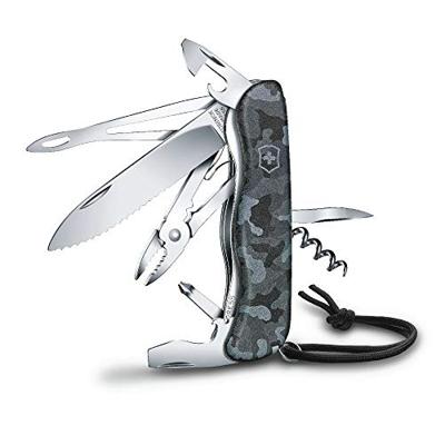 Victorinox Skipper W 0.8593.W942 Zwitsers zakmes Aantal functies 18 Zwart, Camouflage