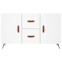 Dressoir 100x36x60 cm bewerkt hout wit - thumbnail