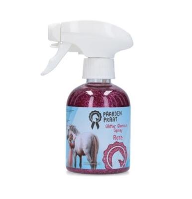 Paardenpraat TV Glitter Glamour Spray Roze