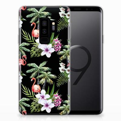 Samsung Galaxy S9 Plus | TPU Hoesje | Flamingo Palms Samsung Galaxy S9 Plus | TPU Hoesje | Flamingo Palms