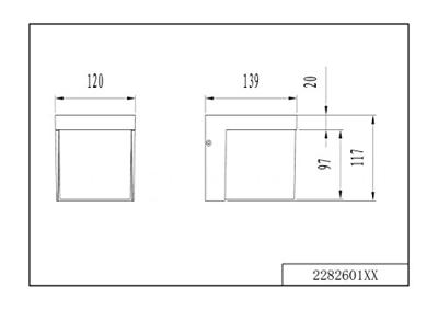 Trio Led wandlampYangtze antraciet - 228260142