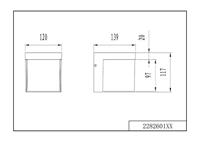 Trio Led wandlampYangtze antraciet - 228260142 - thumbnail