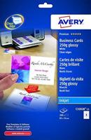 AVERY visitekaarten voor inkjet Quick&Clean glanzend, 200 kaartjes, 250 g/m² - thumbnail